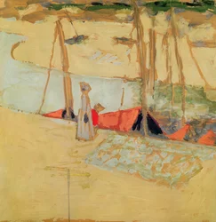 Promenade in the Port at Le Pouliguen, 1908